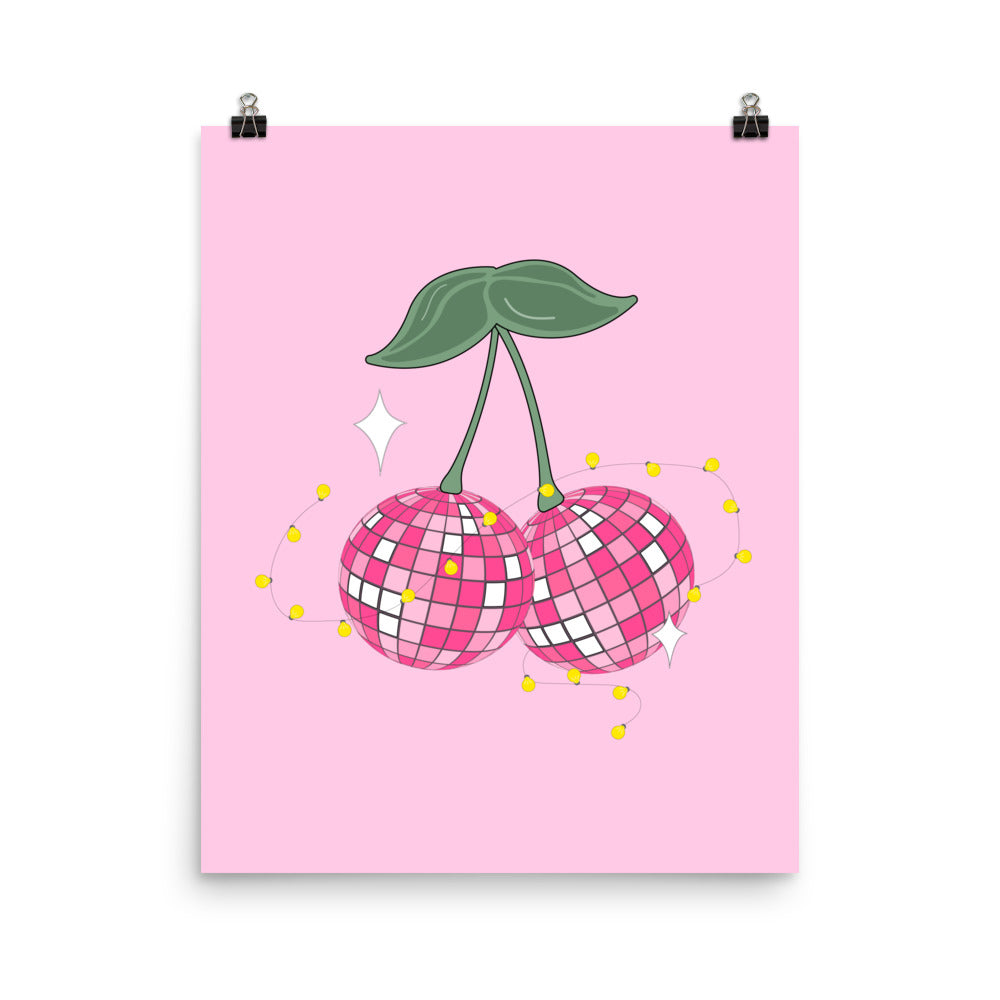 Disco Cherry Poster