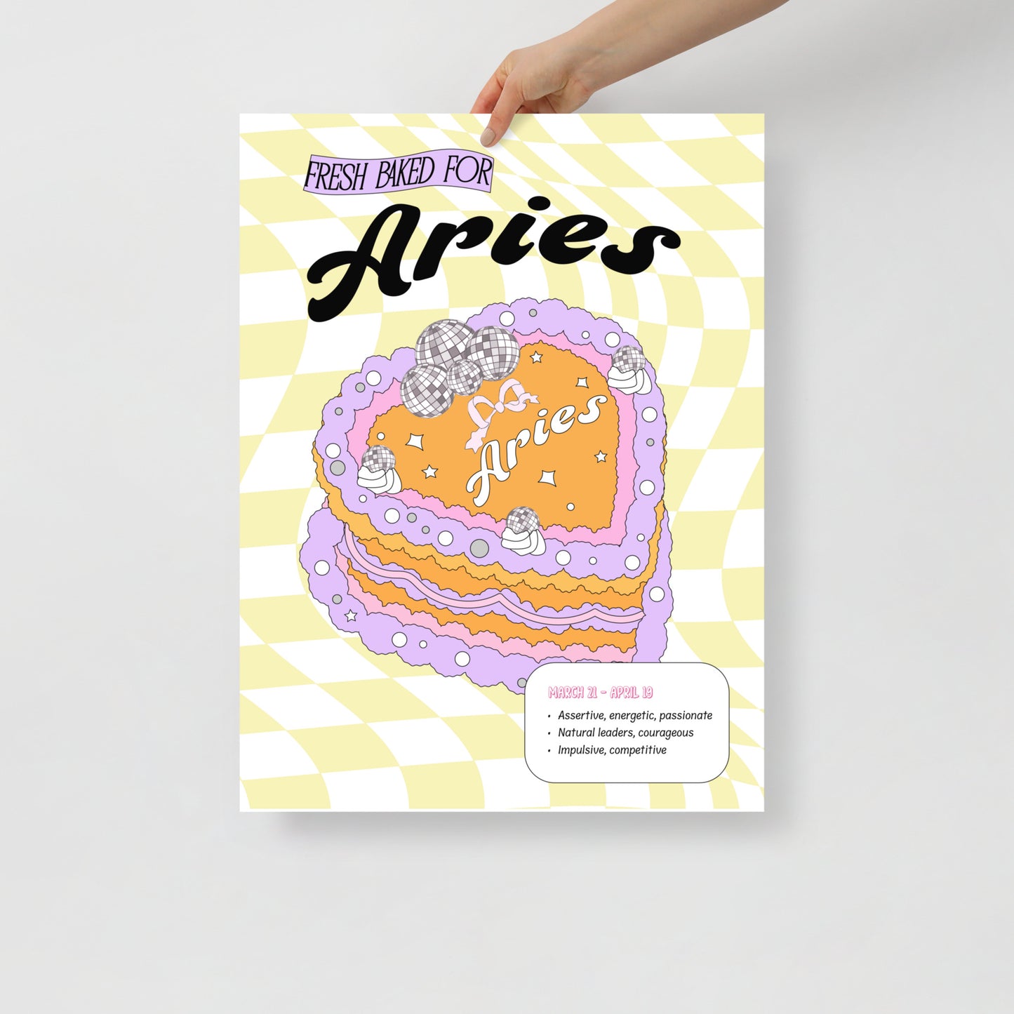 Zodiac Cake Series Poster - Aries