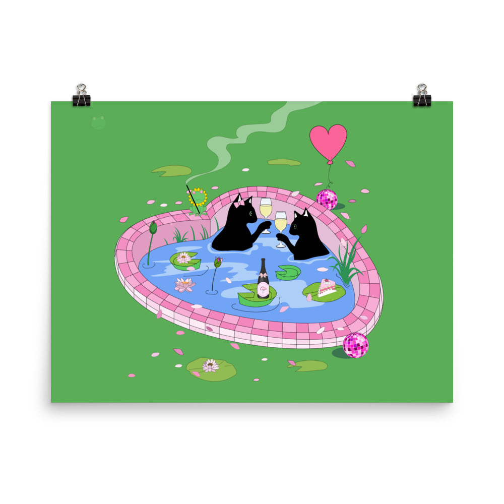 Valentine's day Love Kitty Poster