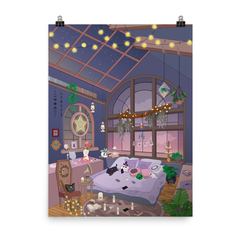 Witch Magic Bedroom Poster