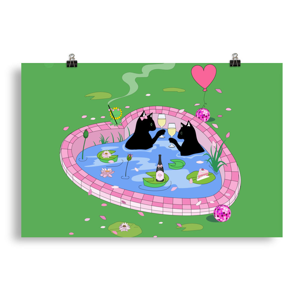 Valentine's day Love Kitty Poster