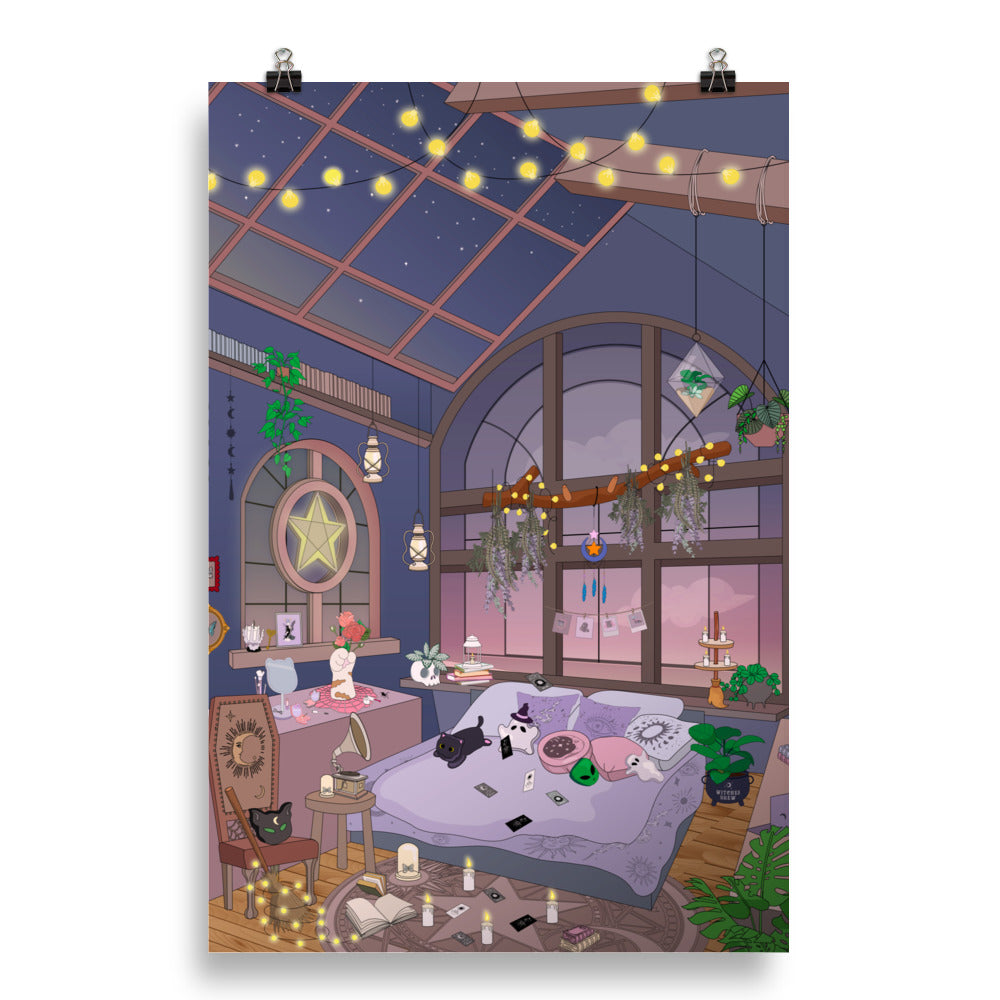 Witch Magic Bedroom Poster