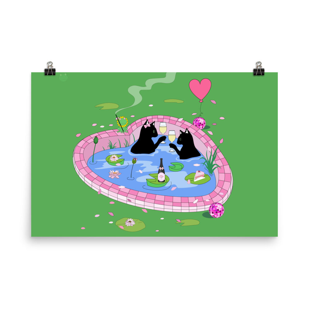 Valentine's day Love Kitty Poster