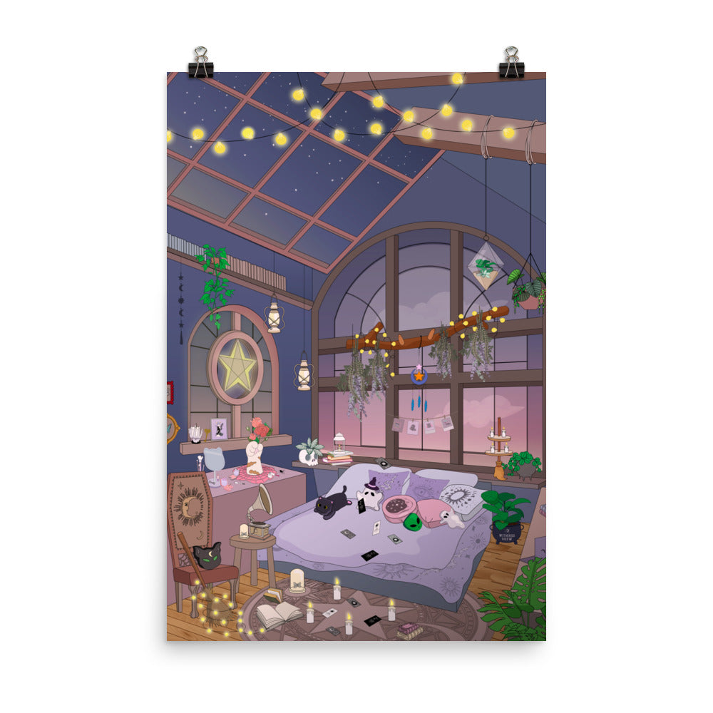 Witch Magic Bedroom Poster