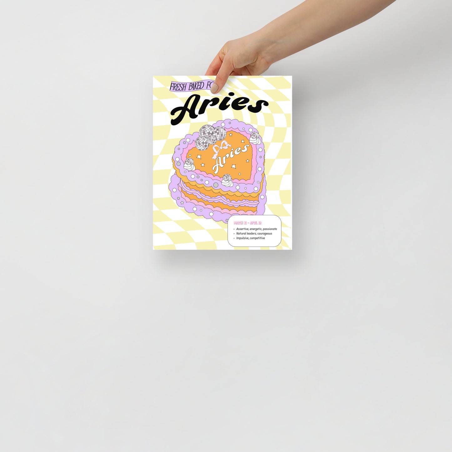 Zodiac Cake Series Poster - Aries