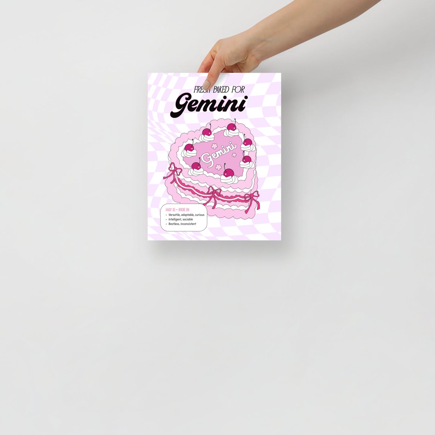 Zodiac Cake Series - Gemini Poster