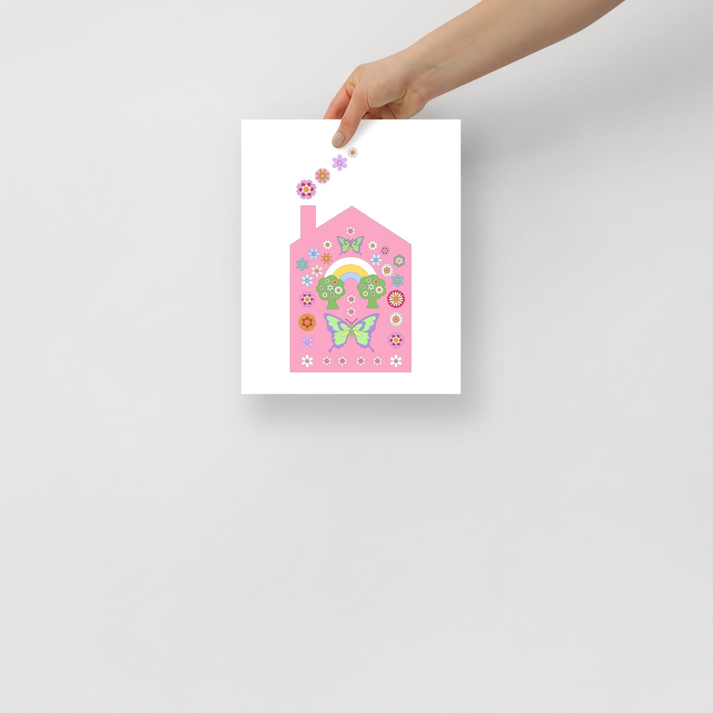 Retro Flower Child Sweet House Poster