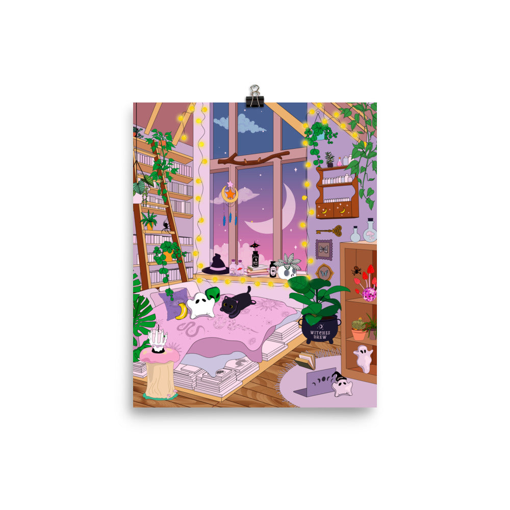 Pastel Witch Spell Room Poster