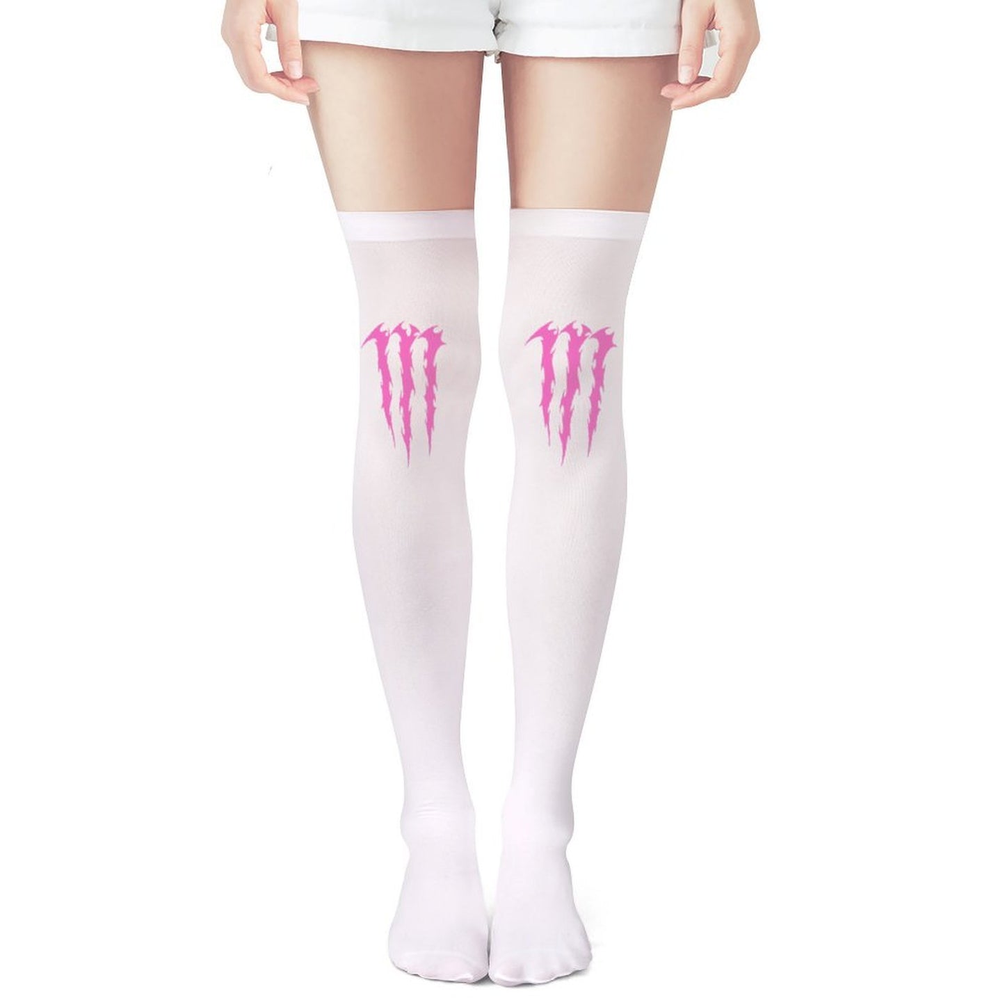 Pink Monster Claw Scene Kid Long Stockings