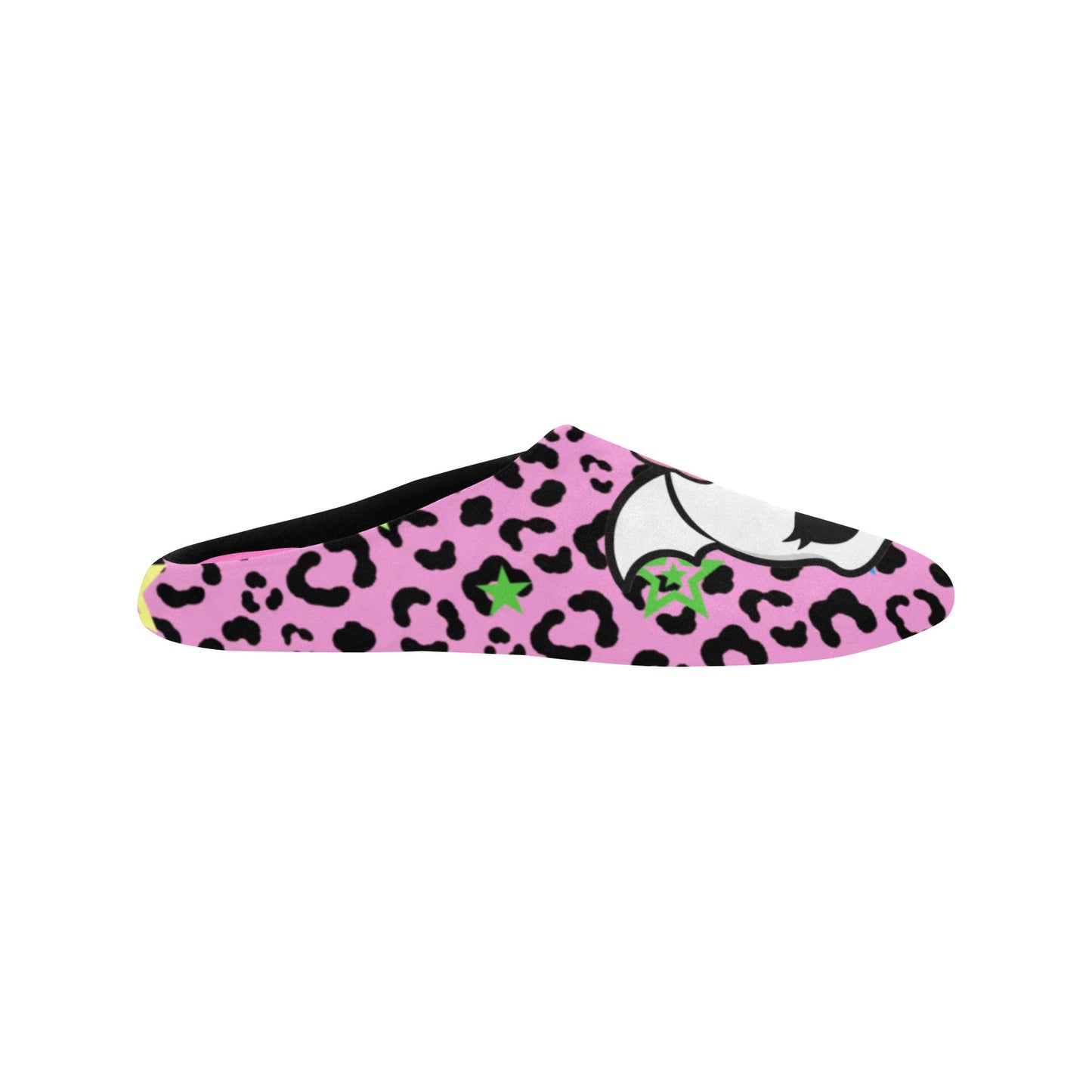 Bat Skull Eye Bow Women's Non-Slip Cotton Slippers (US 5–12)