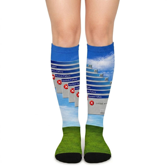 Frutiger Aero System Failure Crew Socks