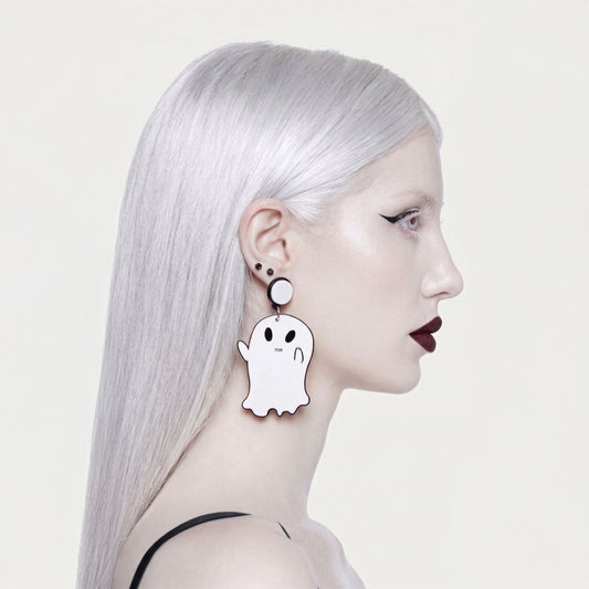 Ghost Acrylic Drop Earrings
