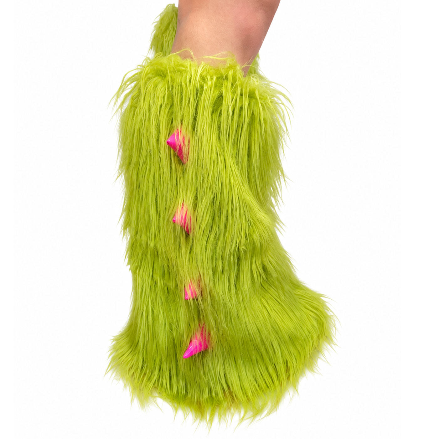 Dino Monster Faux Fur Leg Warmers Limited Edition