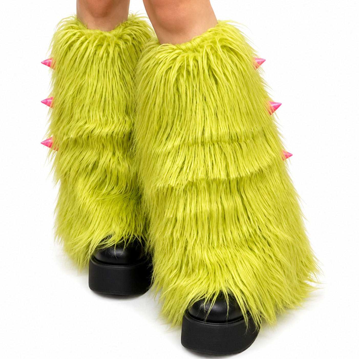 Dino Monster Faux Fur Leg Warmers Limited Edition
