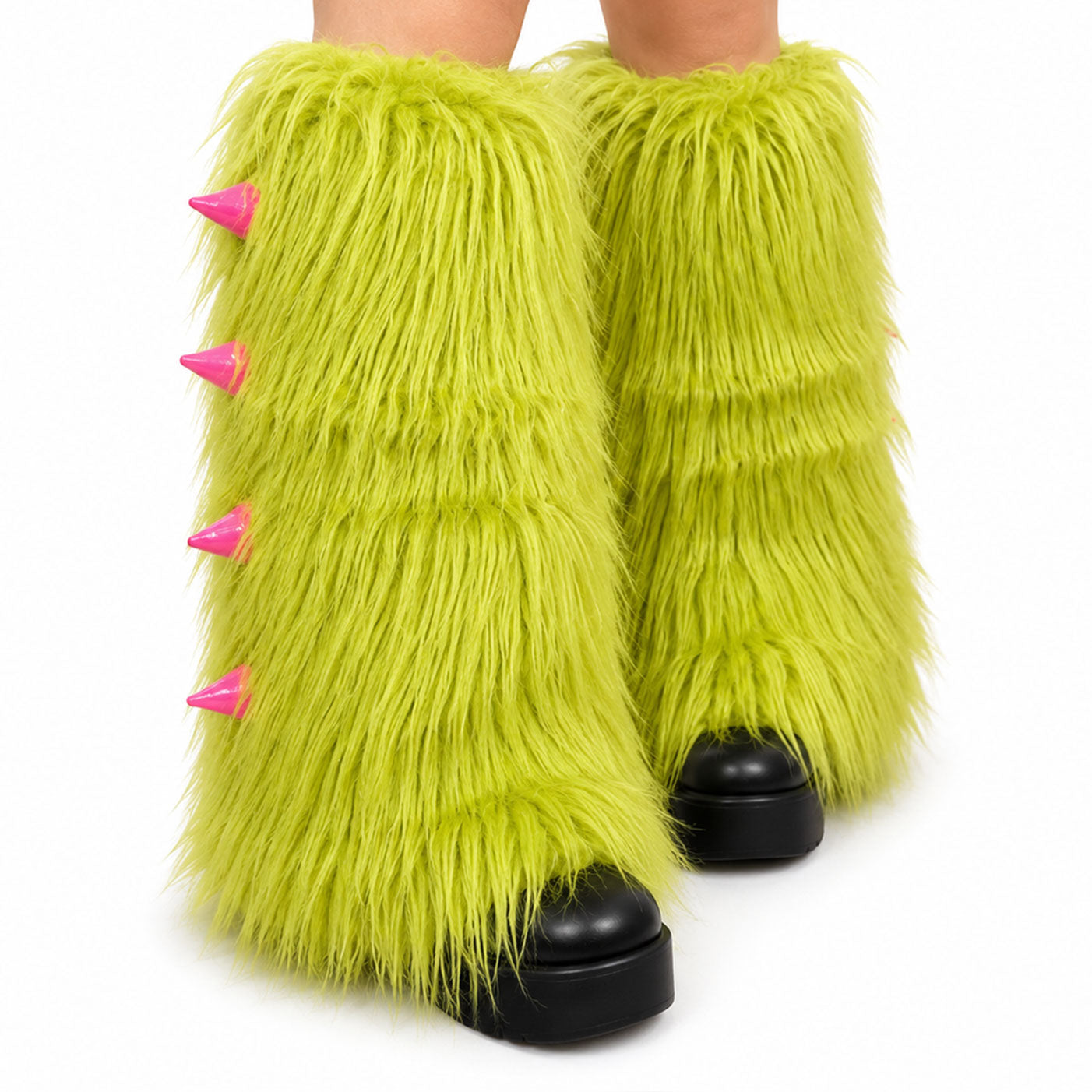 Dino Monster Faux Fur Leg Warmers Limited Edition