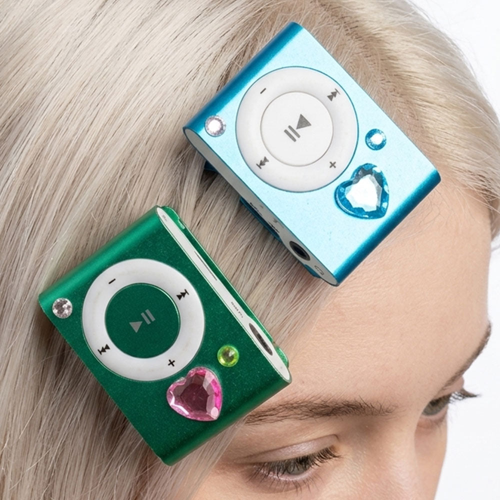 2PC Y2K MP3 Player Hair Clip Set
