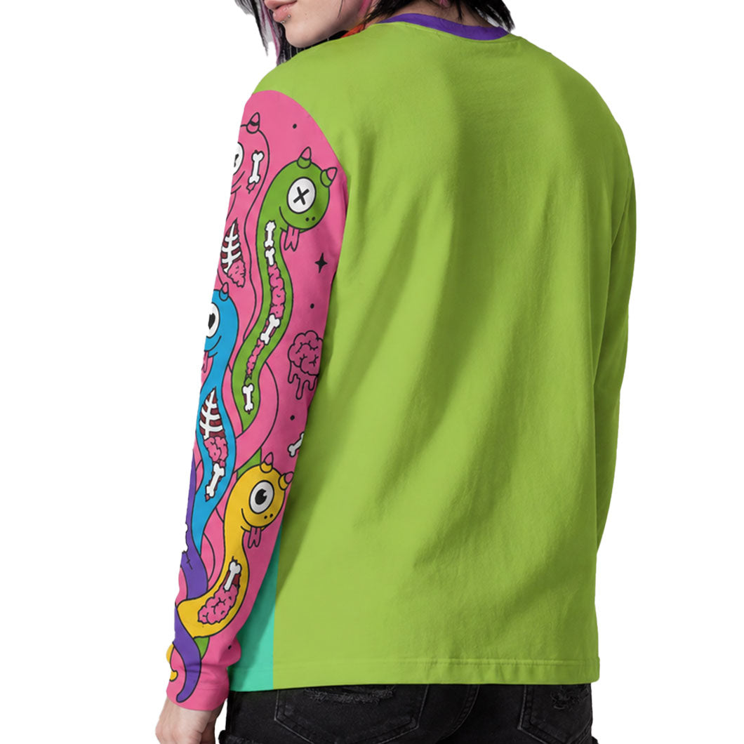 Sheppy Zippy Hebichan Gang All-Over Print Long Sleeve Tee (XS–5XL)