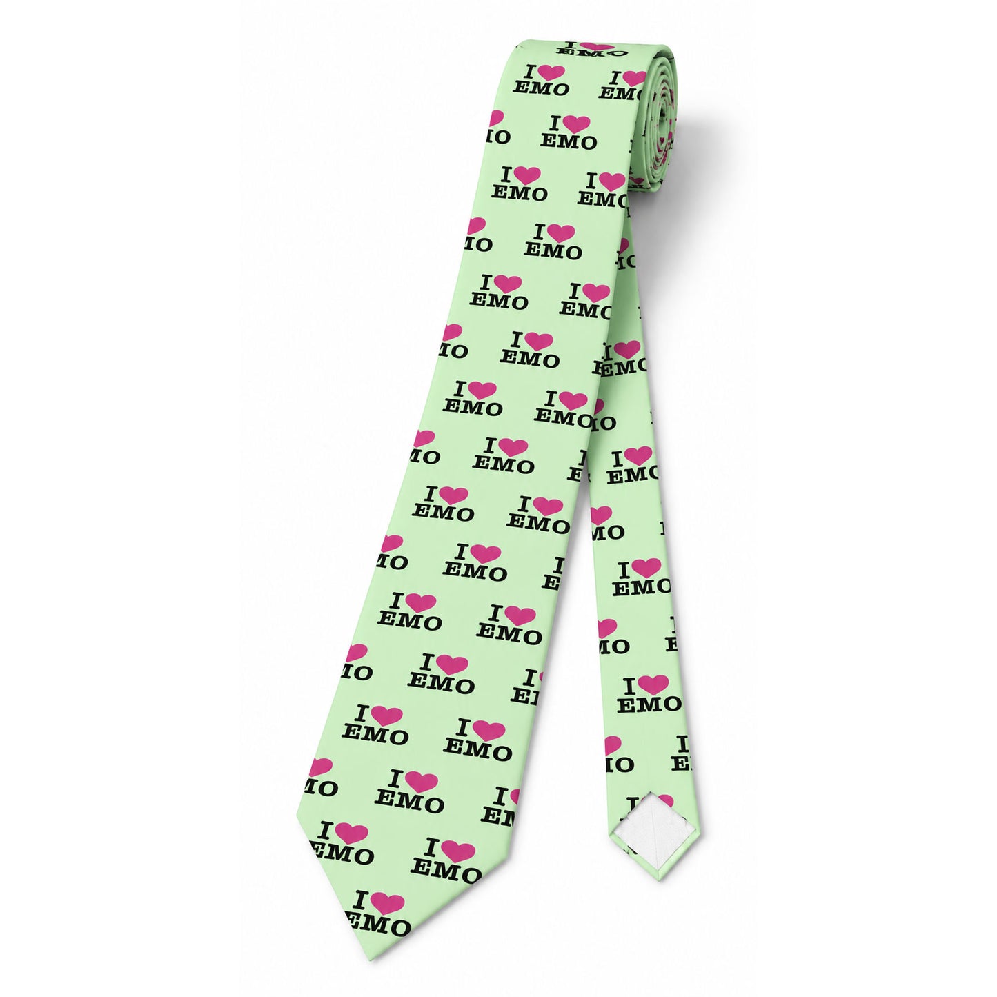 I Love Emo Skinny Tie Scene Y2K Unisex Neck Tie