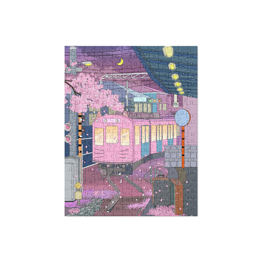 Midnight Tokyo Train Ride Jigsaw puzzle