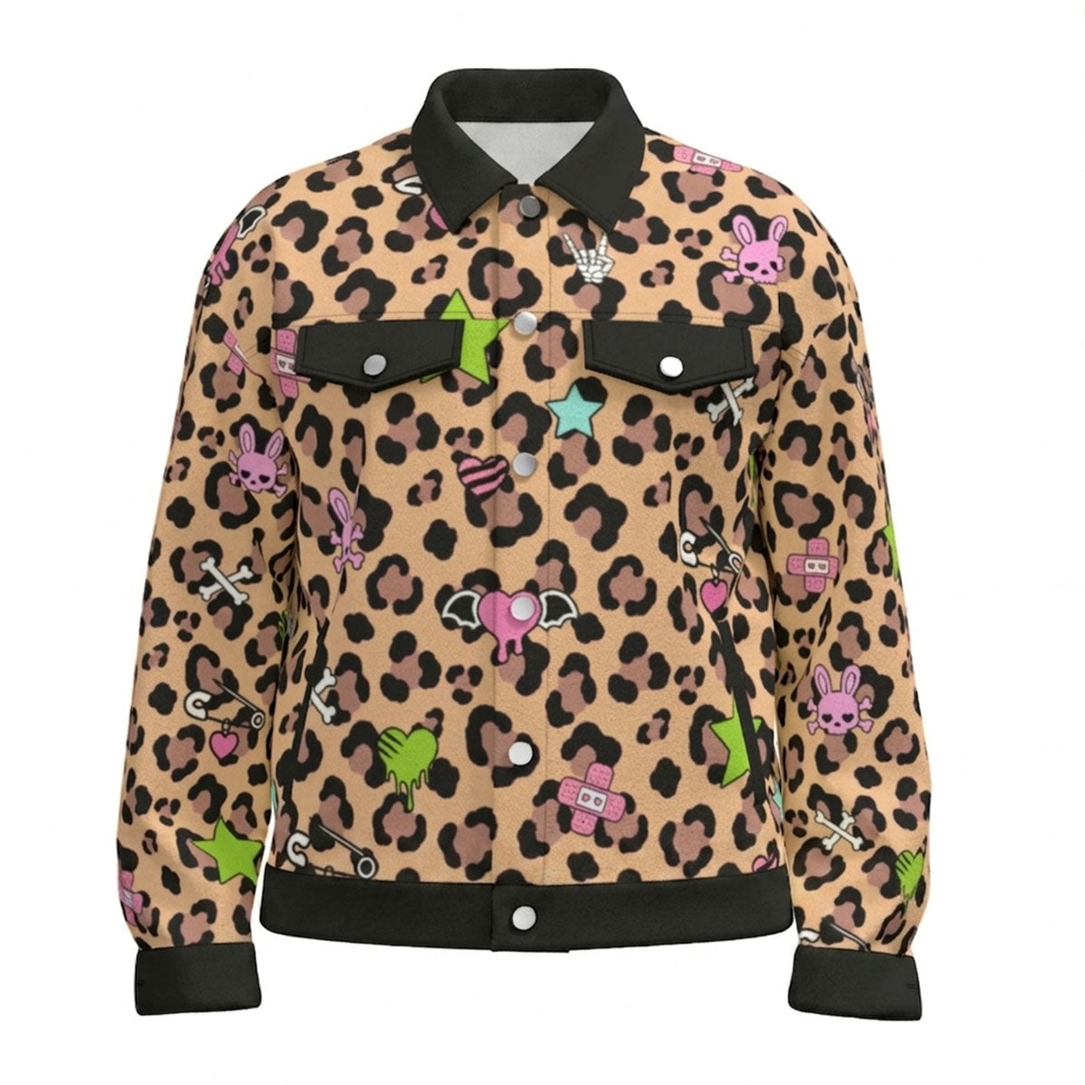 Leopard Scene Kid Cotton Unisex Jacket (S-5XL)
