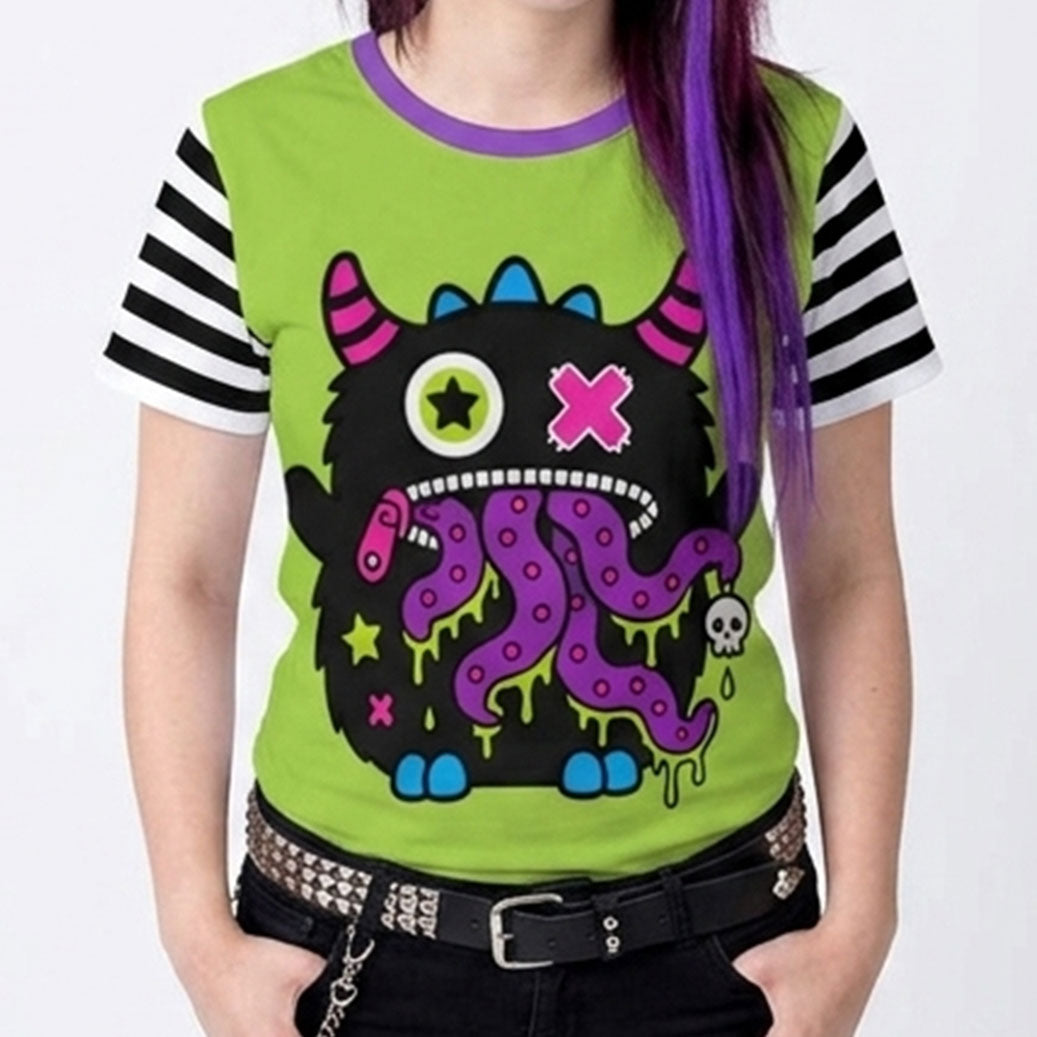 Monster Tentacle Emo Scene Cotton Unisex T-Shirt (XS to 5XL)