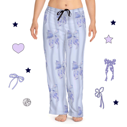 Blue Bow Pajama Pants