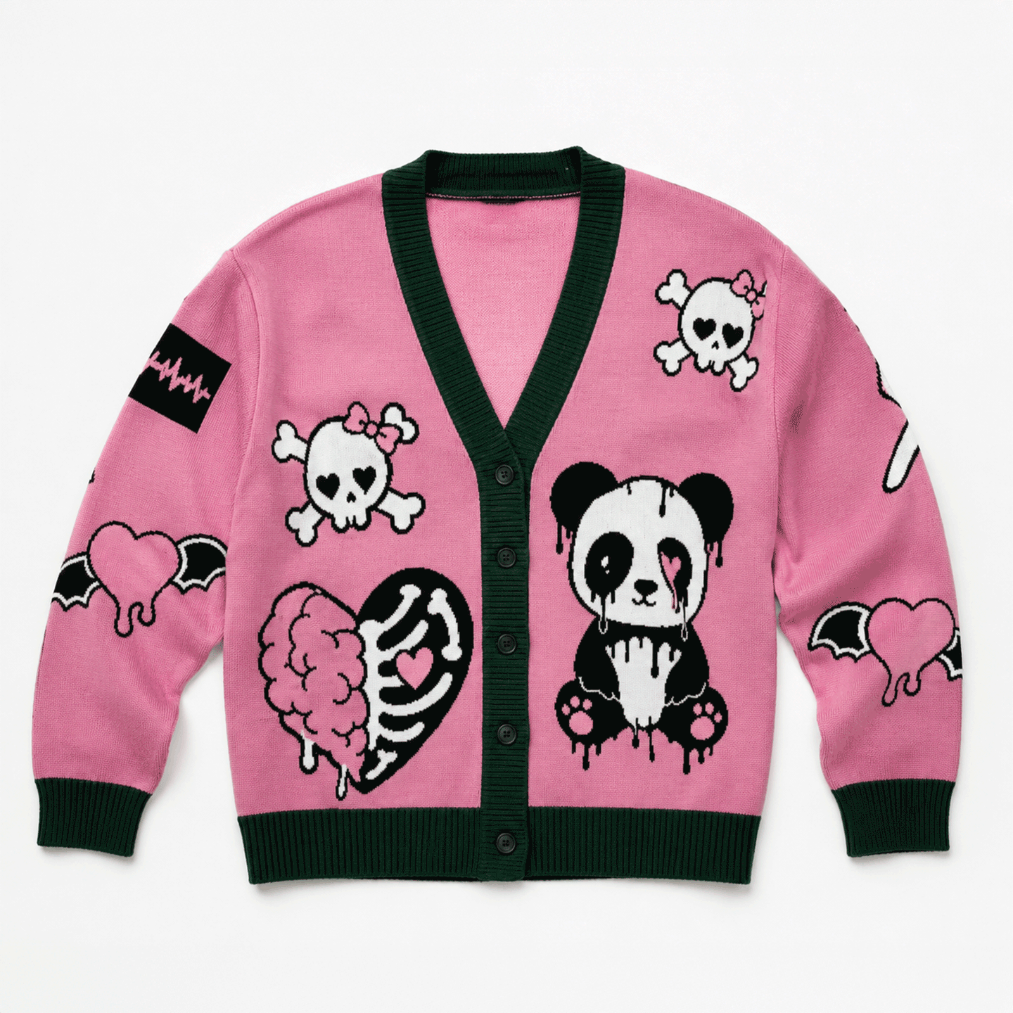 Creepy Cute Pastel Goth Unisex Cardigan (XS–3XL)