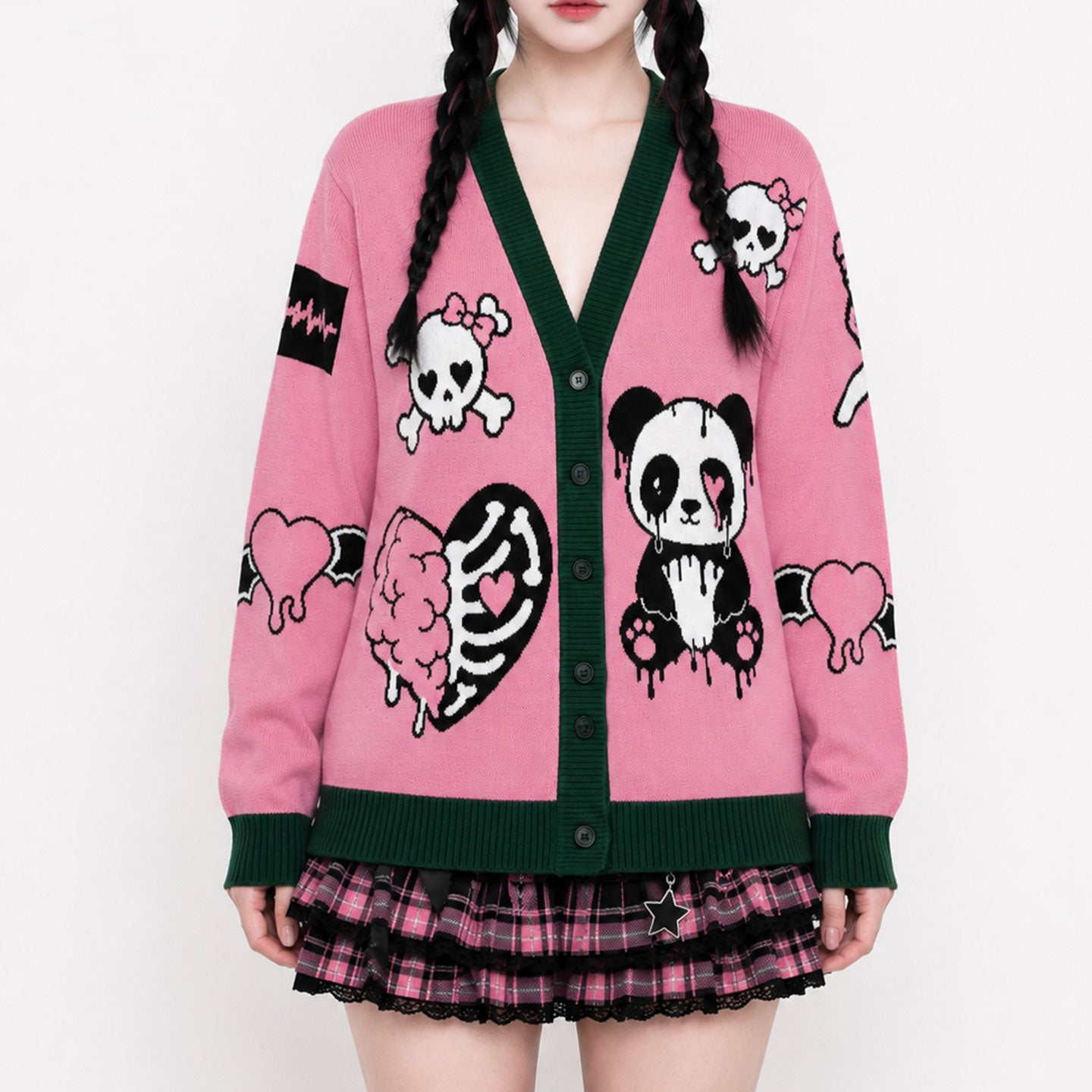 Creepy Cute Pastel Goth Unisex Cardigan (XS–3XL)