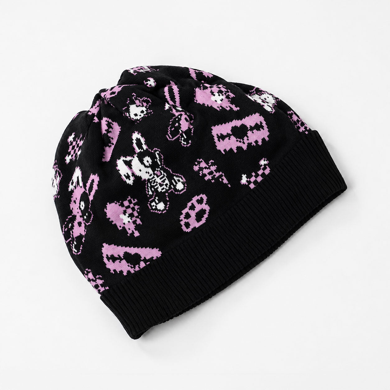 Zombie Skeleton Bunny Knit Beanie
