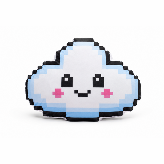 Pixel Cloud Pillow – Kawaii Y2K Internet Core Cushion