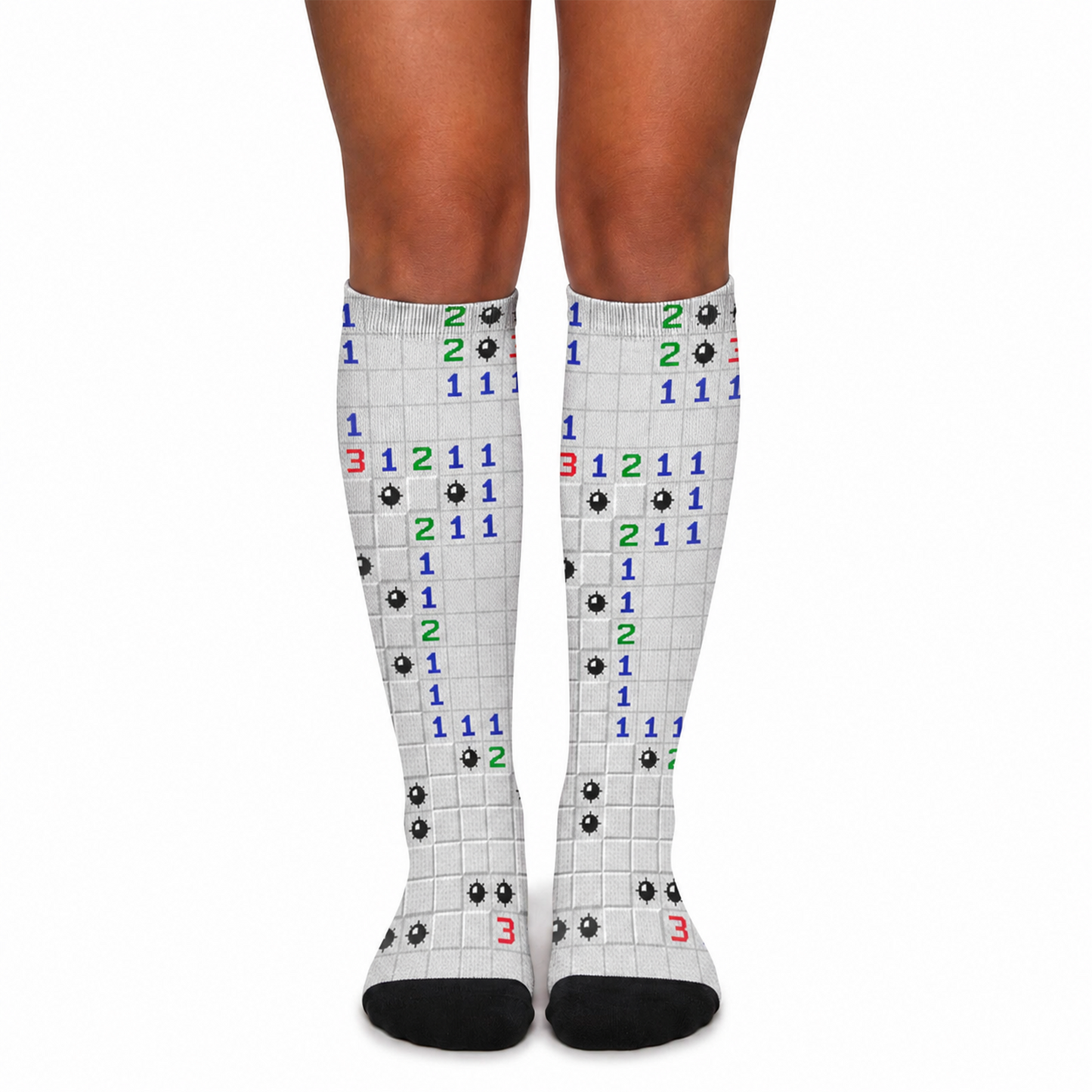 Frutiger Aero Minesweeper Socks