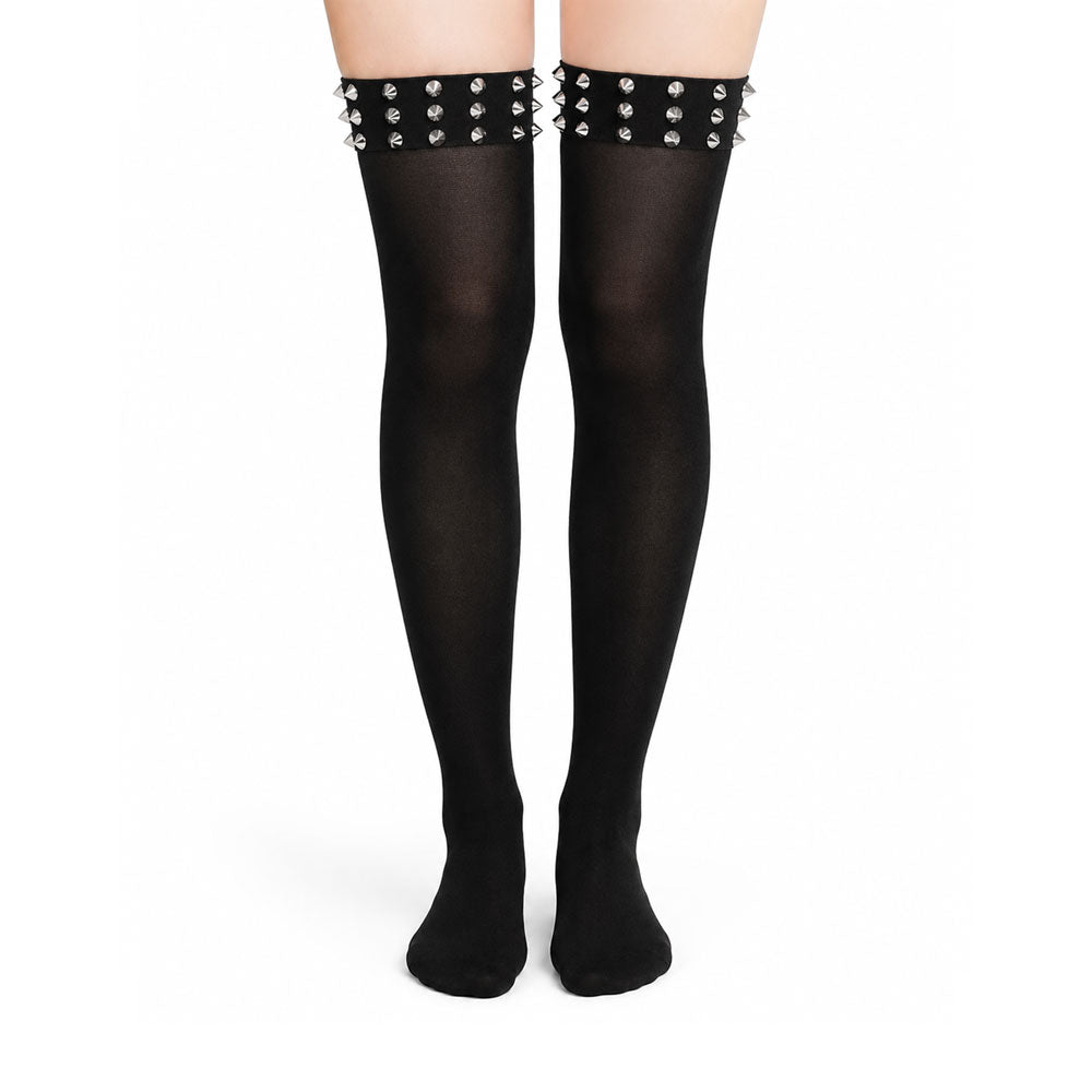 Studded Knee High Stockings | Scene Emo Punk Y2K Socks
