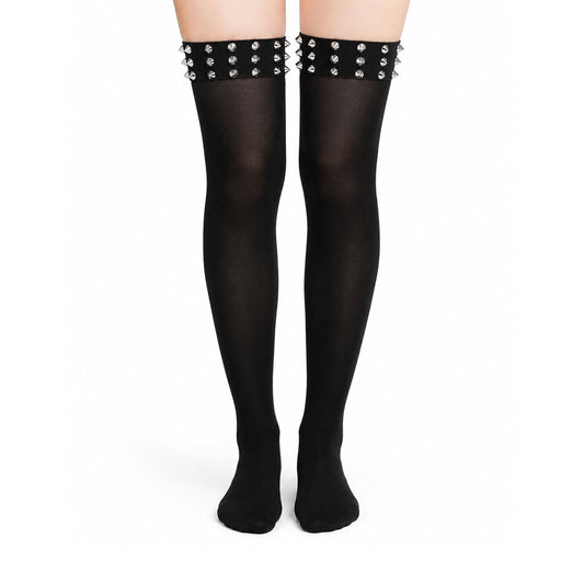 Studded Knee High Stockings | Scene Emo Punk Y2K Socks