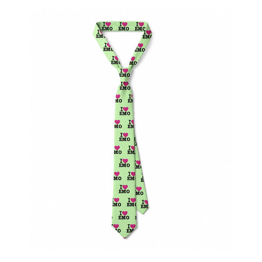 I Love Emo Skinny Tie Scene Y2K Unisex Neck Tie