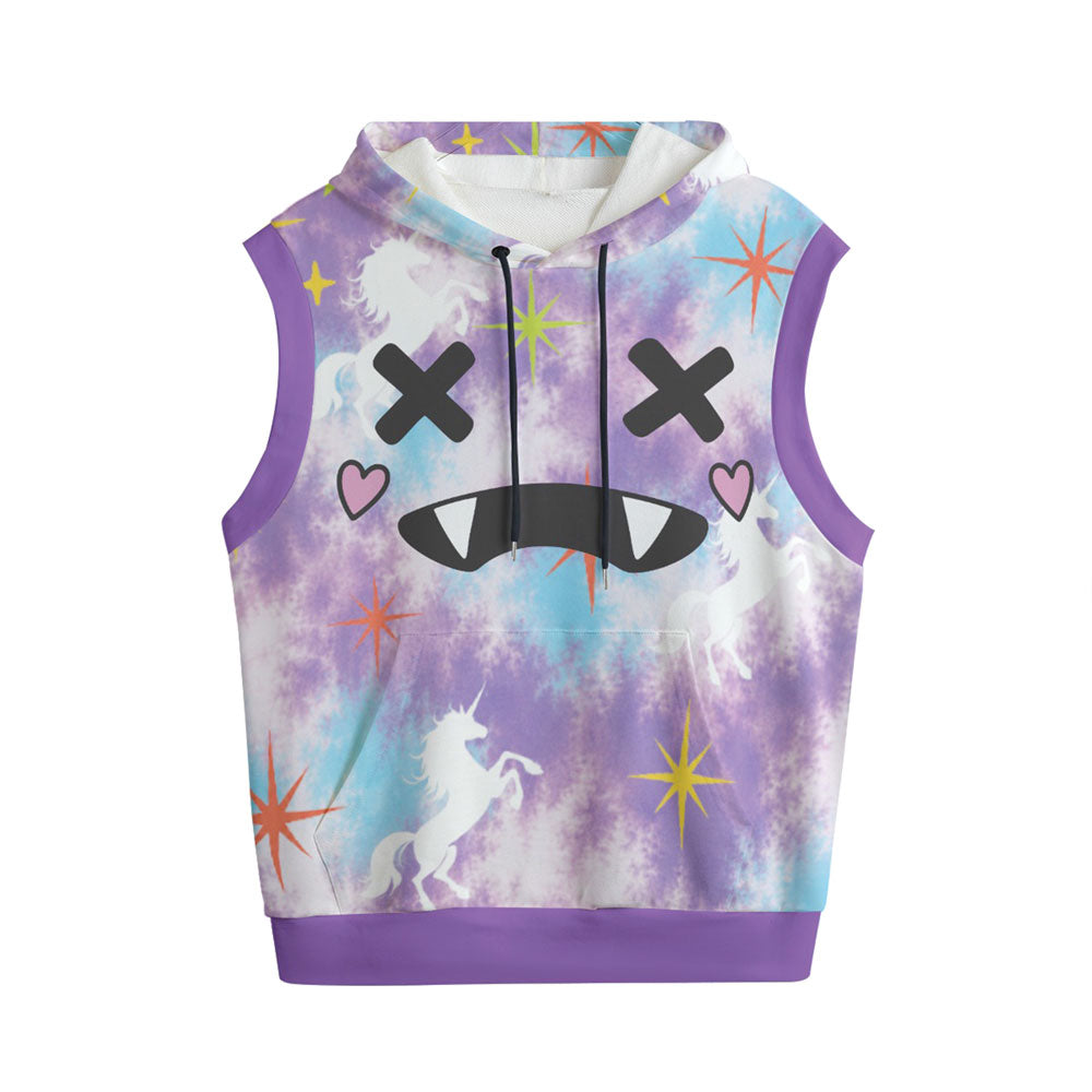 Monster Unicorn Galaxy Hooded Vest