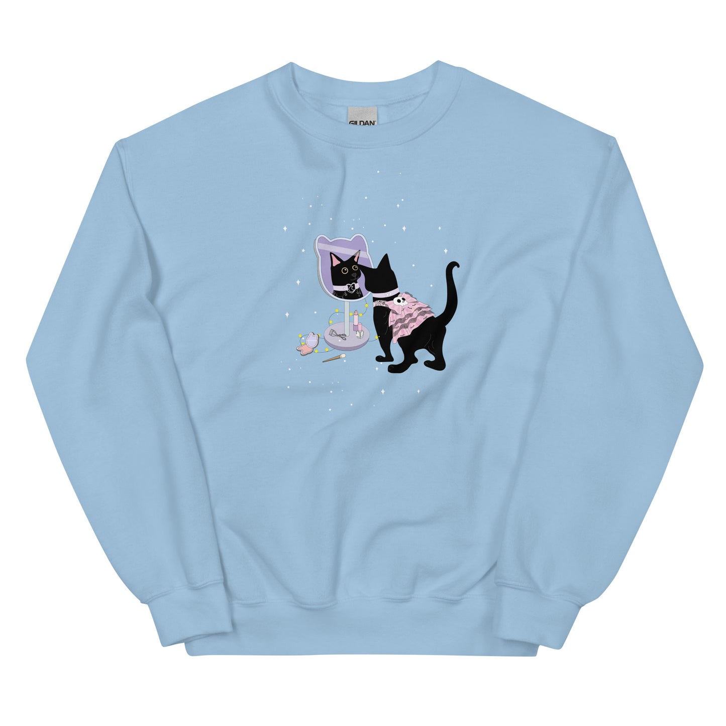 Pastel Goth Kitty Unisex Sweatshirt