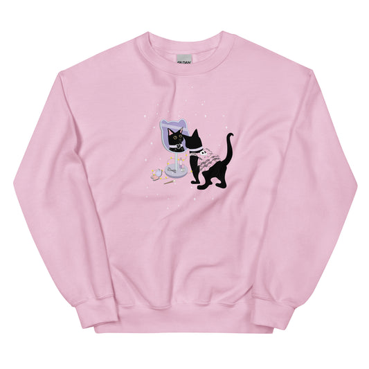 Pastel Goth Kitty Unisex Sweatshirt