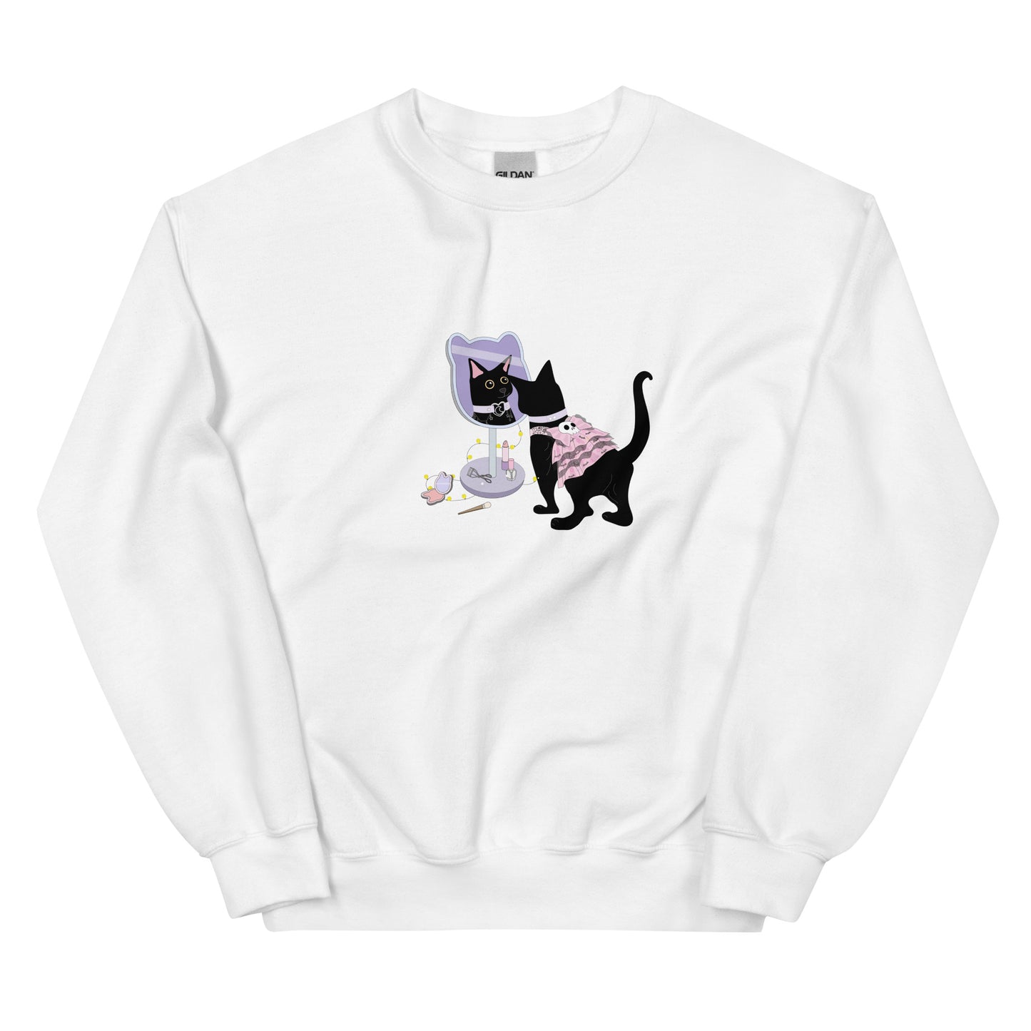 Pastel Goth Kitty Unisex Sweatshirt