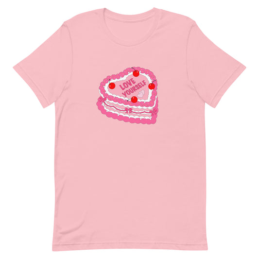 Love Yourself Cake Unisex t-shirt