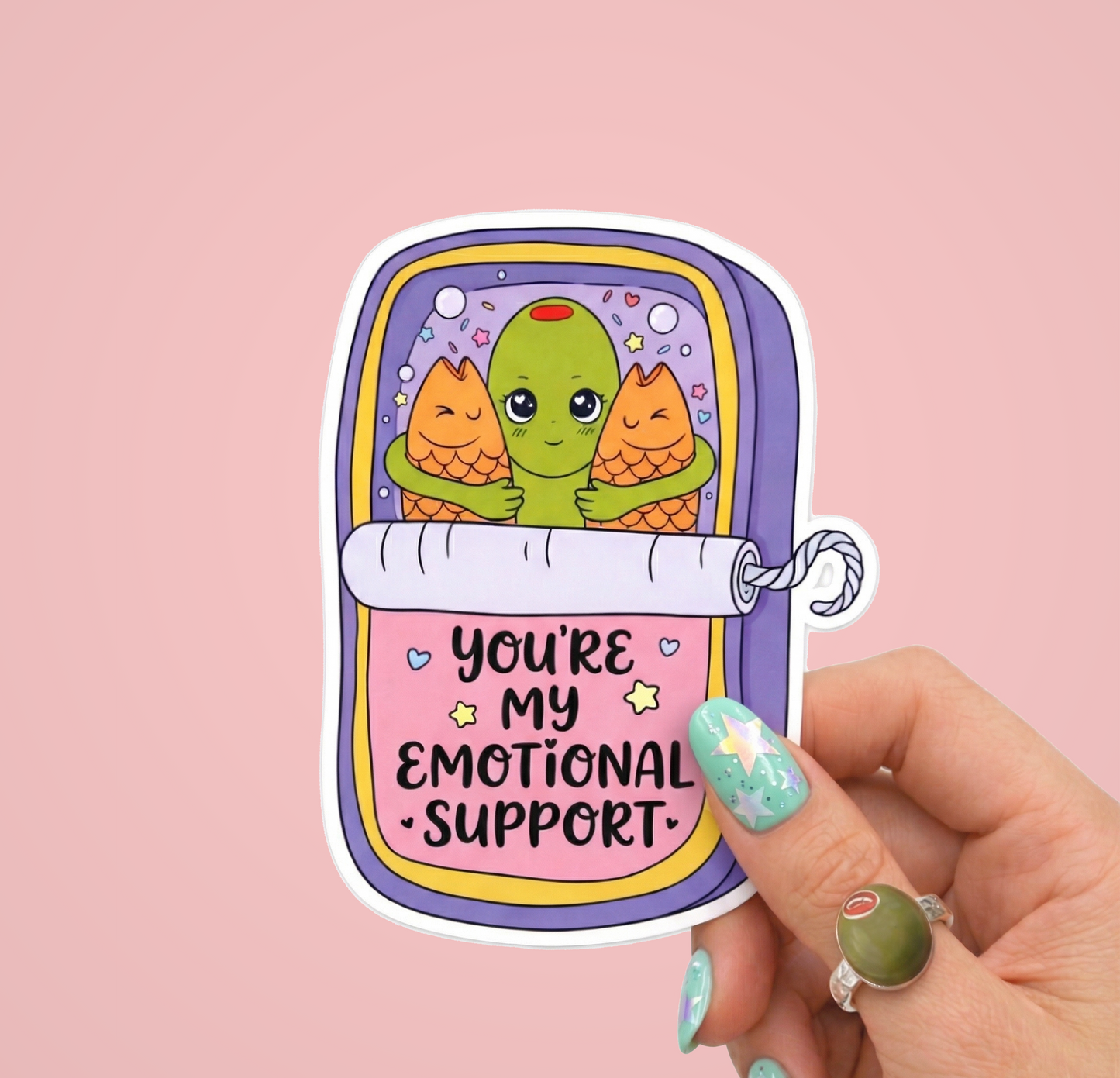 Olive Emotional Support Sticker