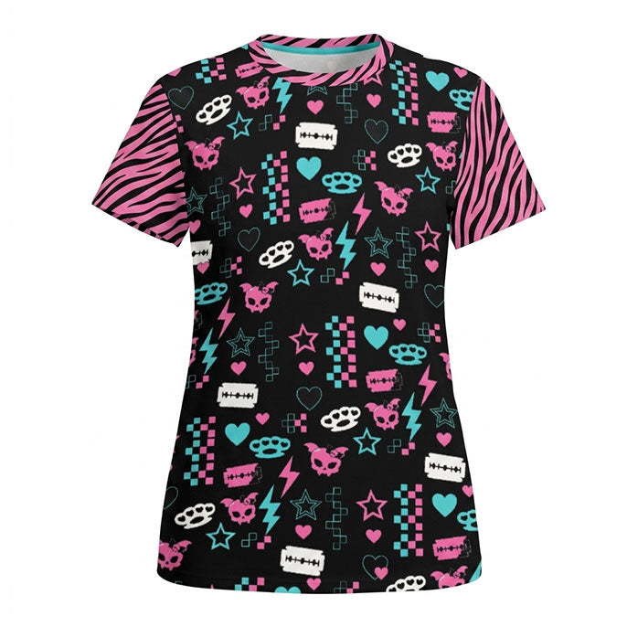 SAMPLE SALE Scene Queen Chaos Print Cotton Women's T-Shirt