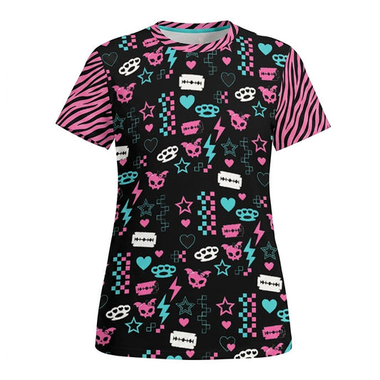 SAMPLE SALE Scene Queen Chaos Print Cotton Women's T-Shirt