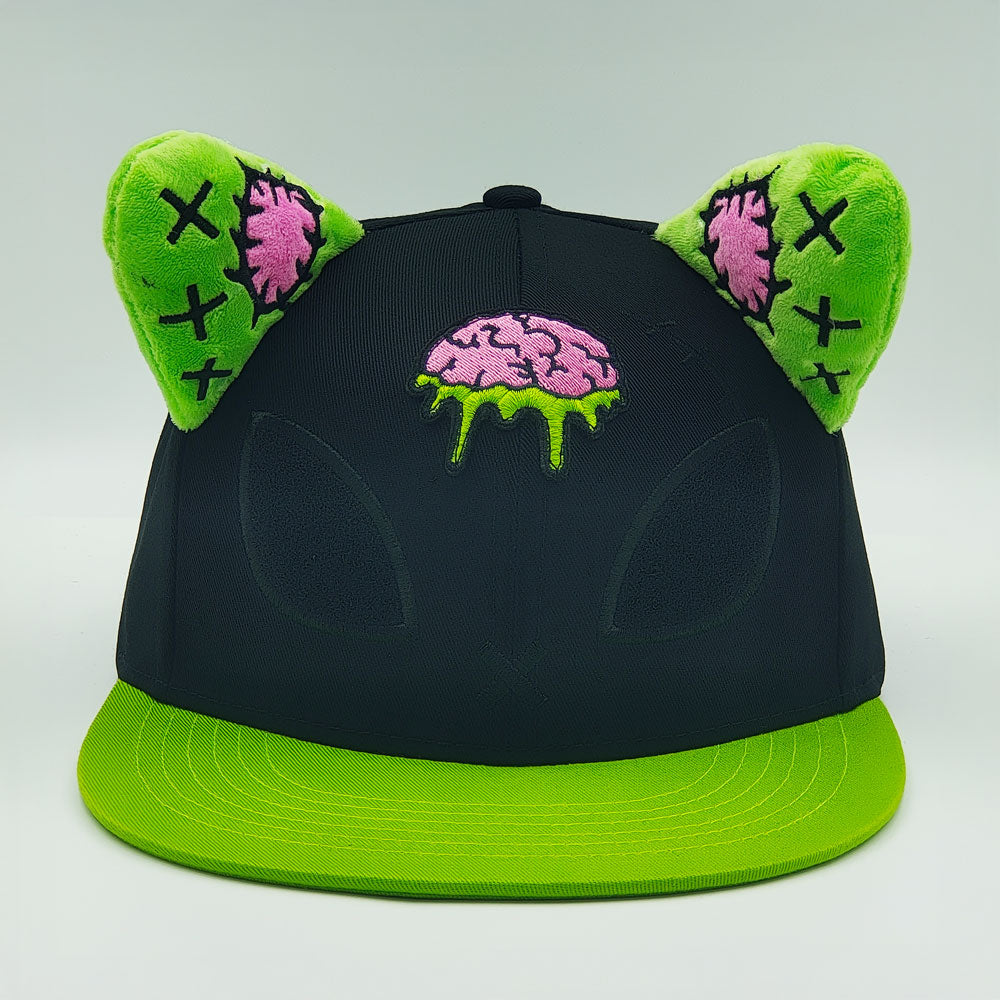 Sheppy Love Zombie Cat Plush Snapback Cap – Limited Collection (Hand Crafted)