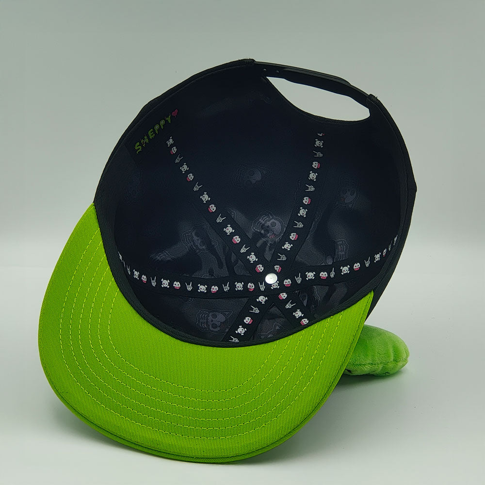 Sheppy Love Zombie Cat Plush Snapback Cap – Limited Collection (Hand Crafted)
