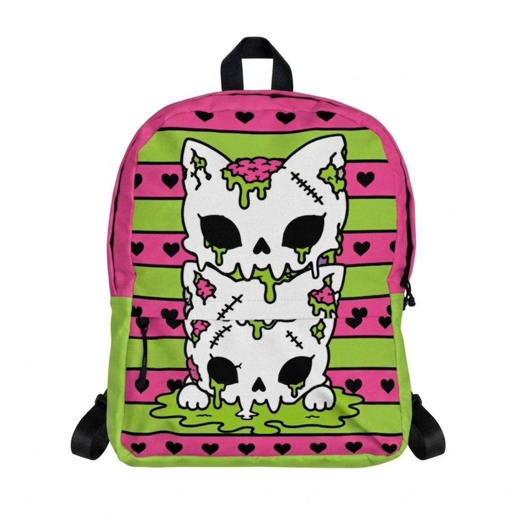Zombie Kitty Stack Unisex Backpack