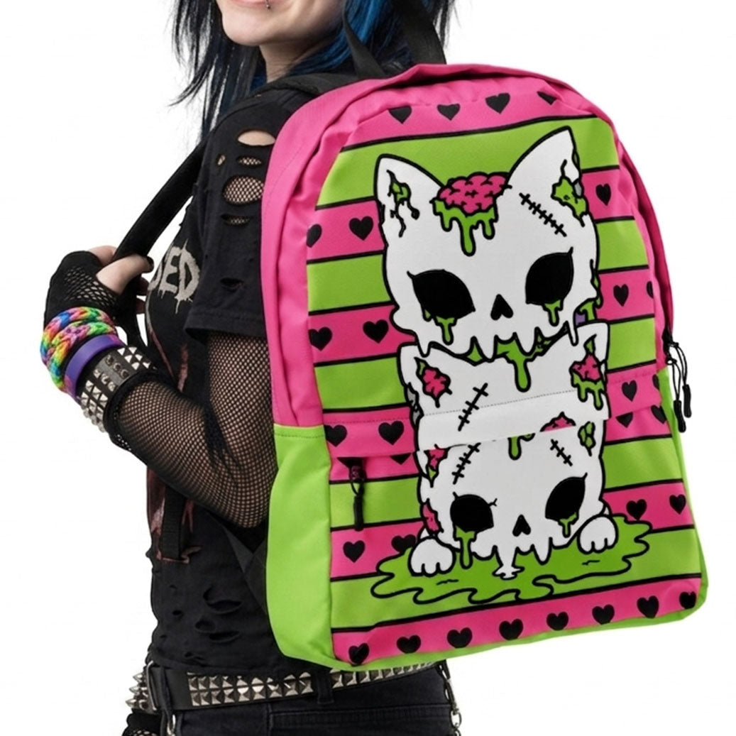 Zombie Kitty Stack Unisex Backpack