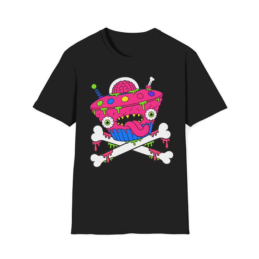 Alien Brain UFO Monster Cotton Unisex T-Shirt (XS–5XL)
